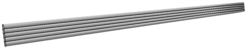 Flat light guide for wide-light-emitting-surface signal lamp of vehicle lamp and application of flat light guide