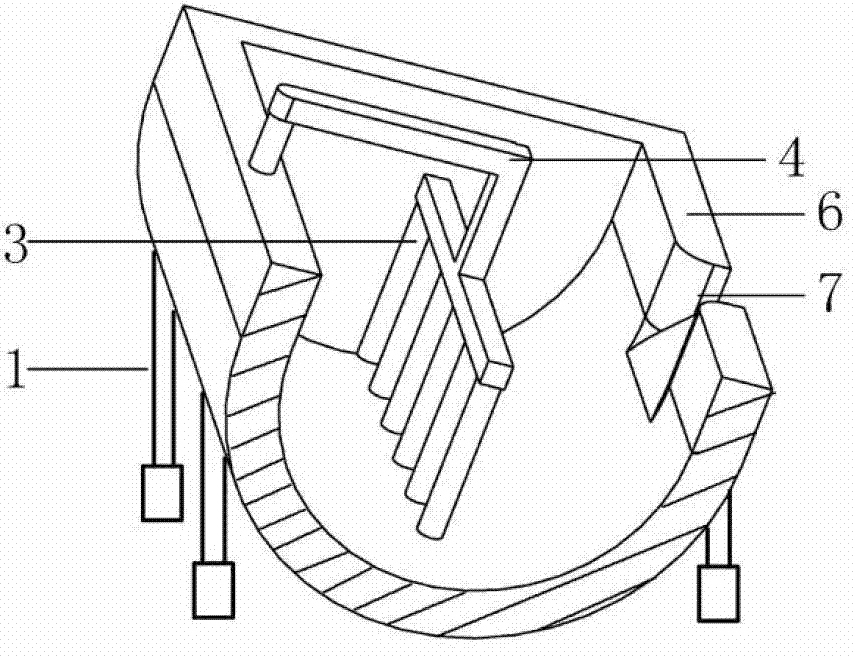 Swing stirring device for preparing semisolid slurry and rheoforming equipment