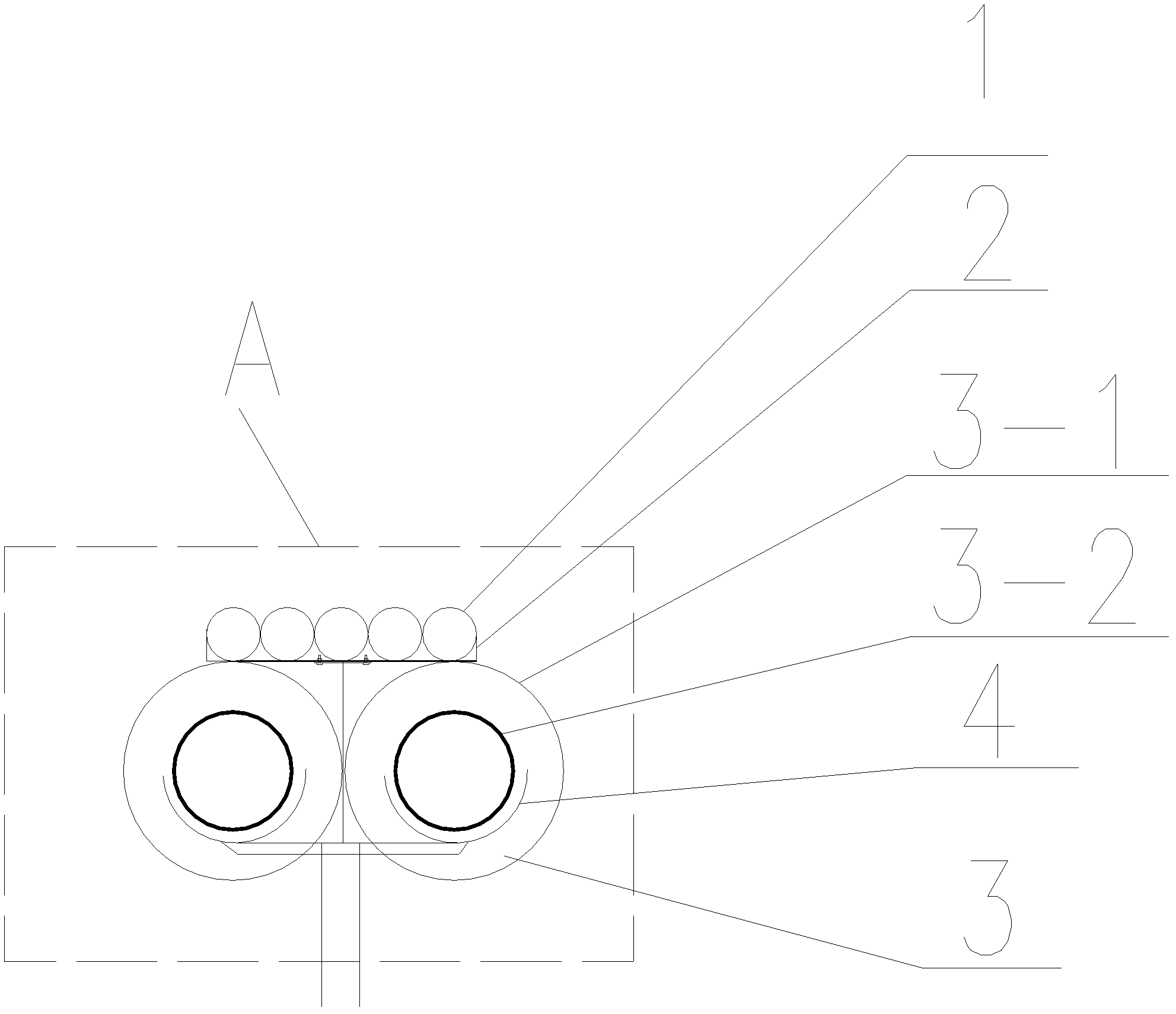 Fresnel thermal power generation overlapped heat collector