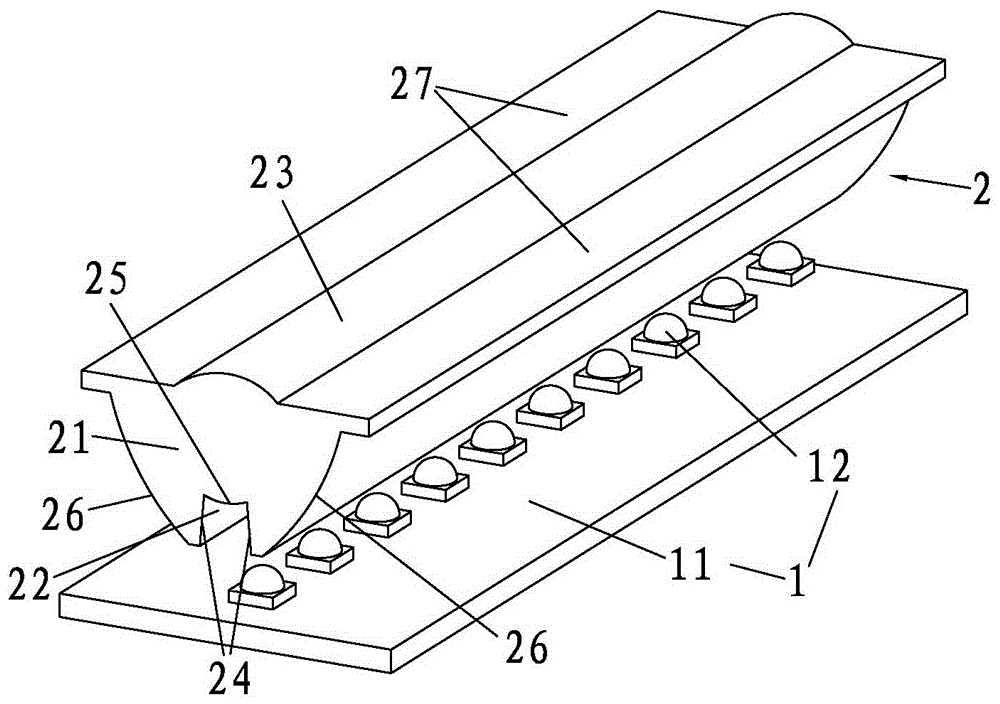 Linear light condensation device