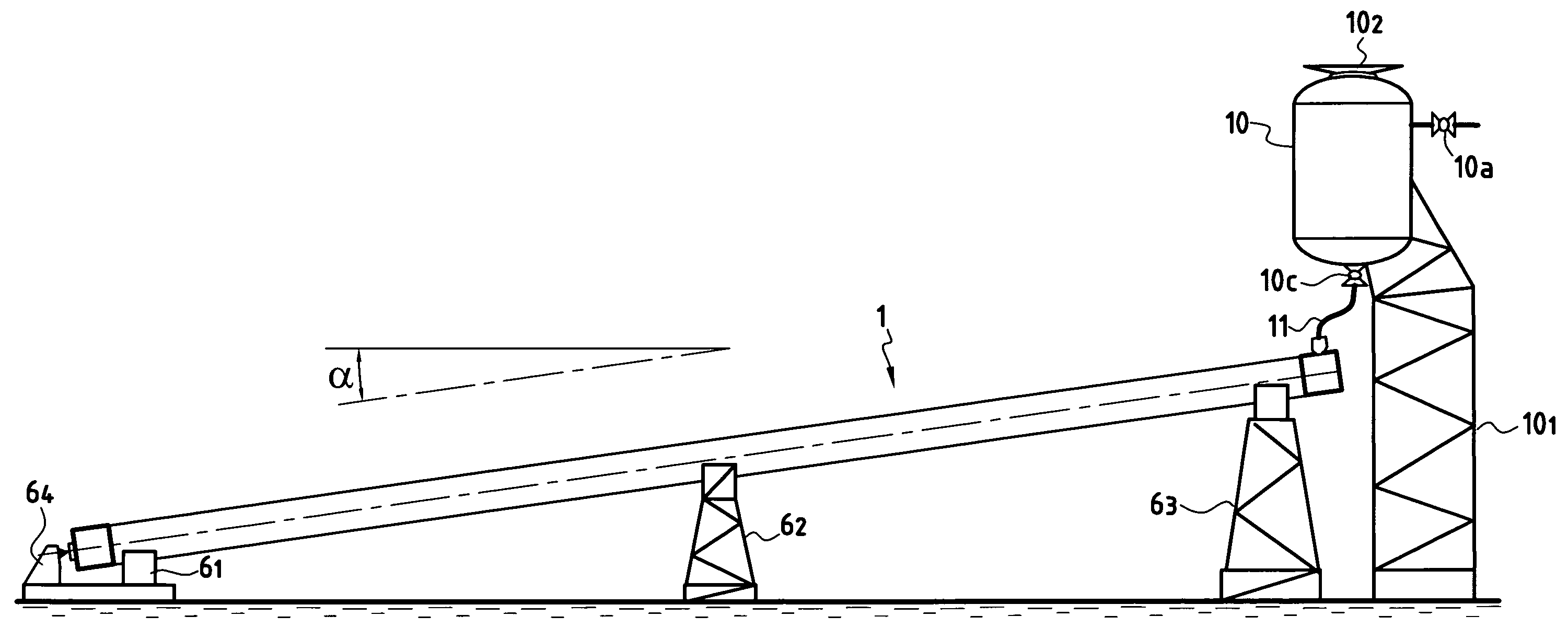 Method of thermally insulating coaxial pipes with a particulate insulating material