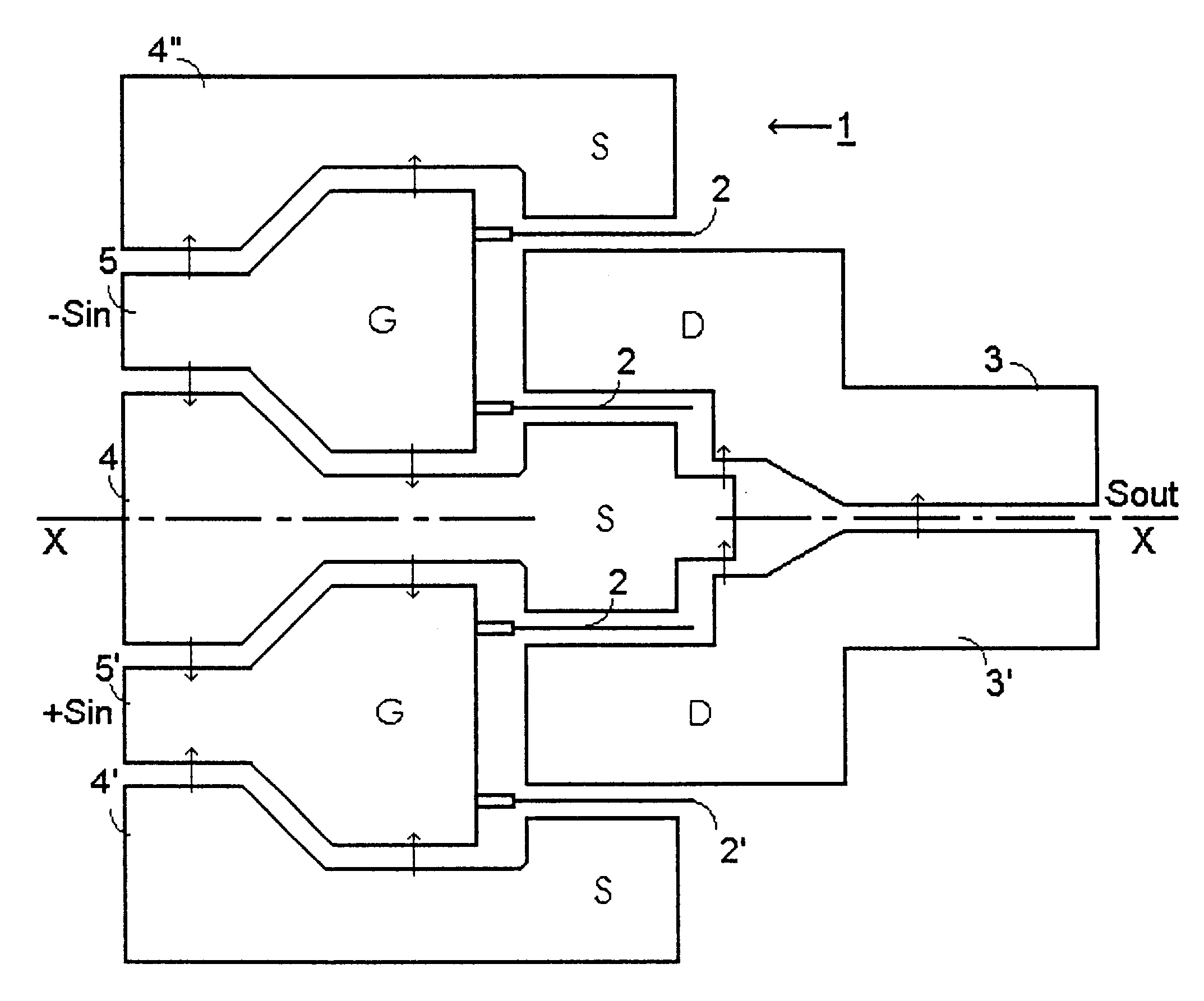 Microwave coupler for a monolithic integrated circuit
