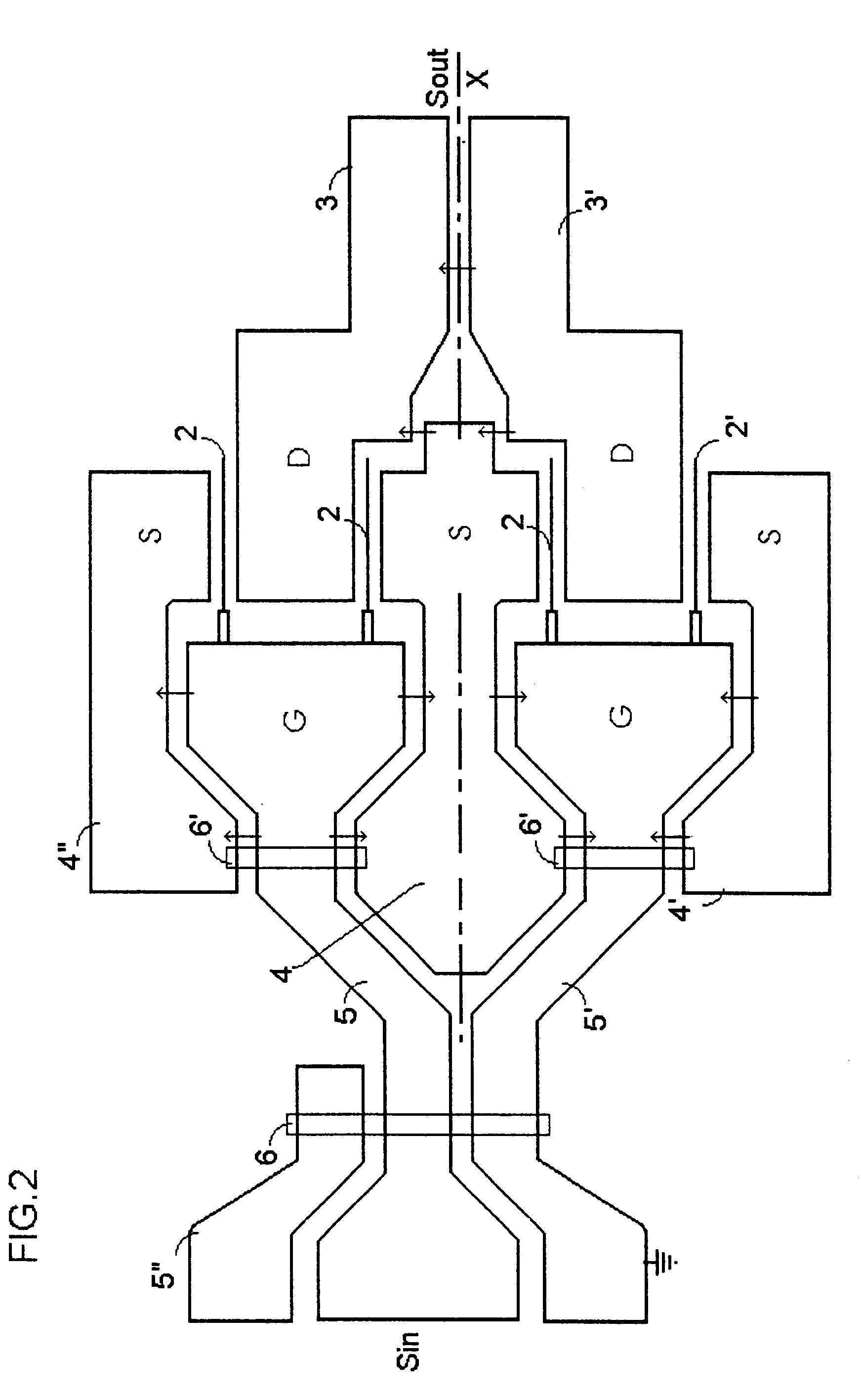 Microwave coupler for a monolithic integrated circuit