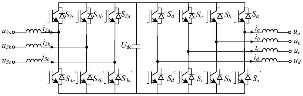 Urban power grid multi-terminal interconnection low-frequency four-phase power transmission system