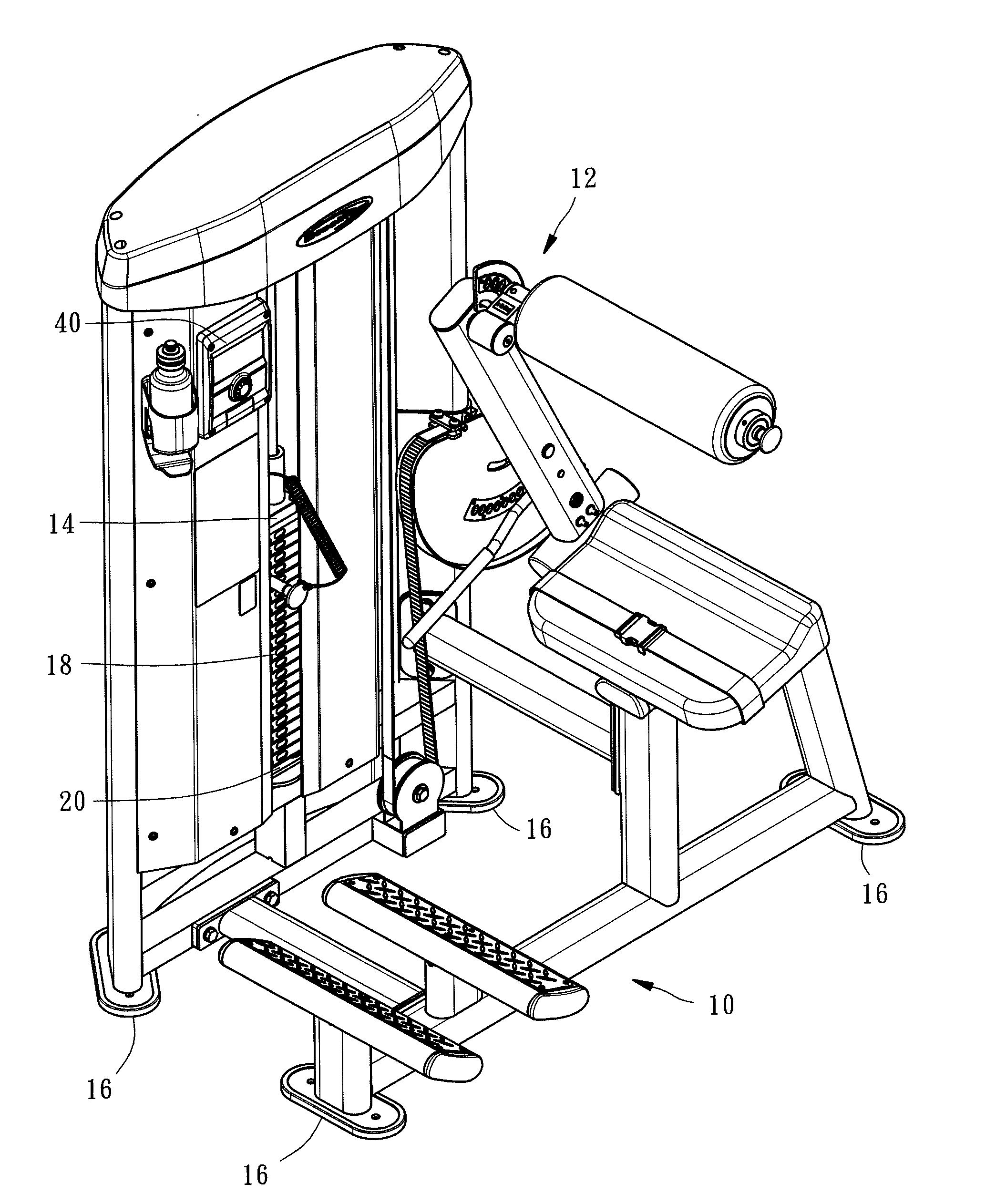 Weight trainer with load detection system