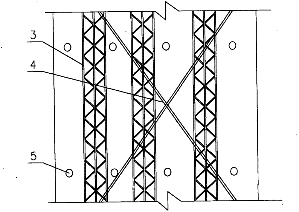 Novel reinforced composite wall body of detachable template