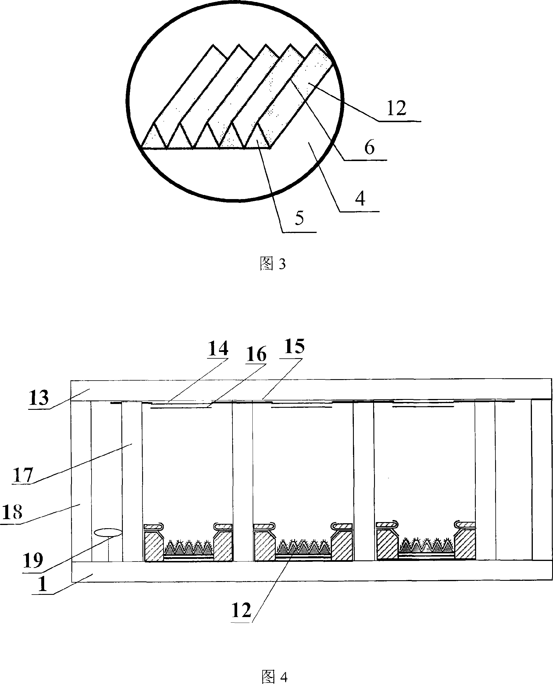 Flat-panel display device with igh gate-modulated multi-arris cathode structure and its preparing process