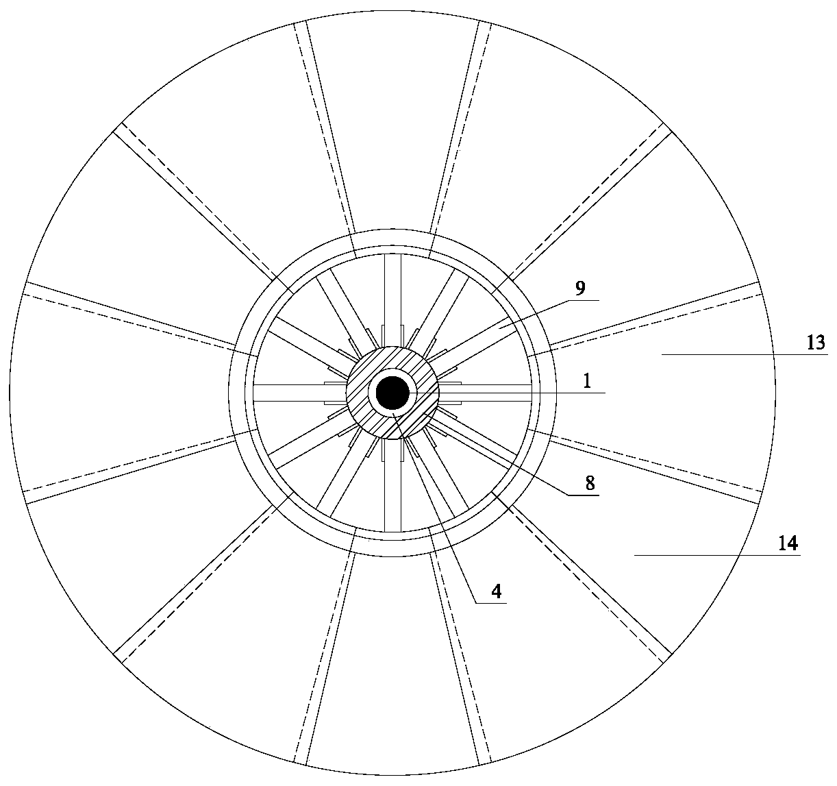 Construction method of rapidly mounting and dismantling hanging die system for integrally pouring walling crib of inspection well