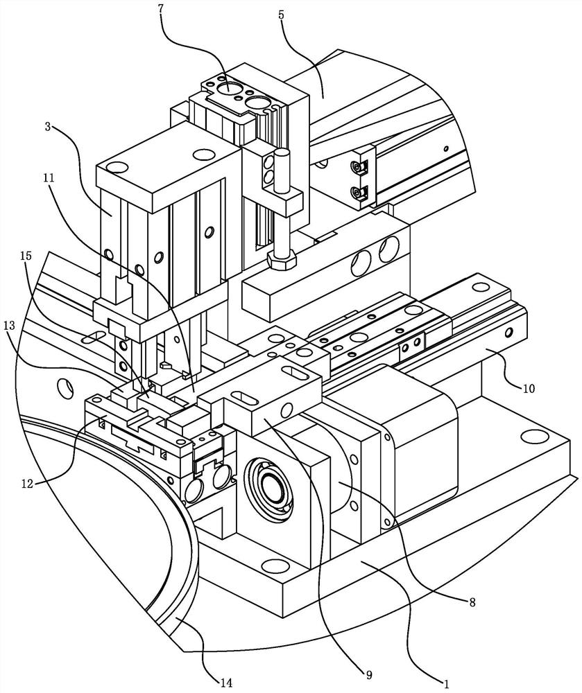 Automatic grinding disc cutter head placement device