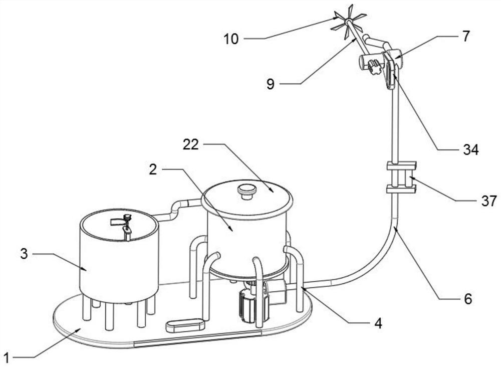Sewage treatment device for water quality detection