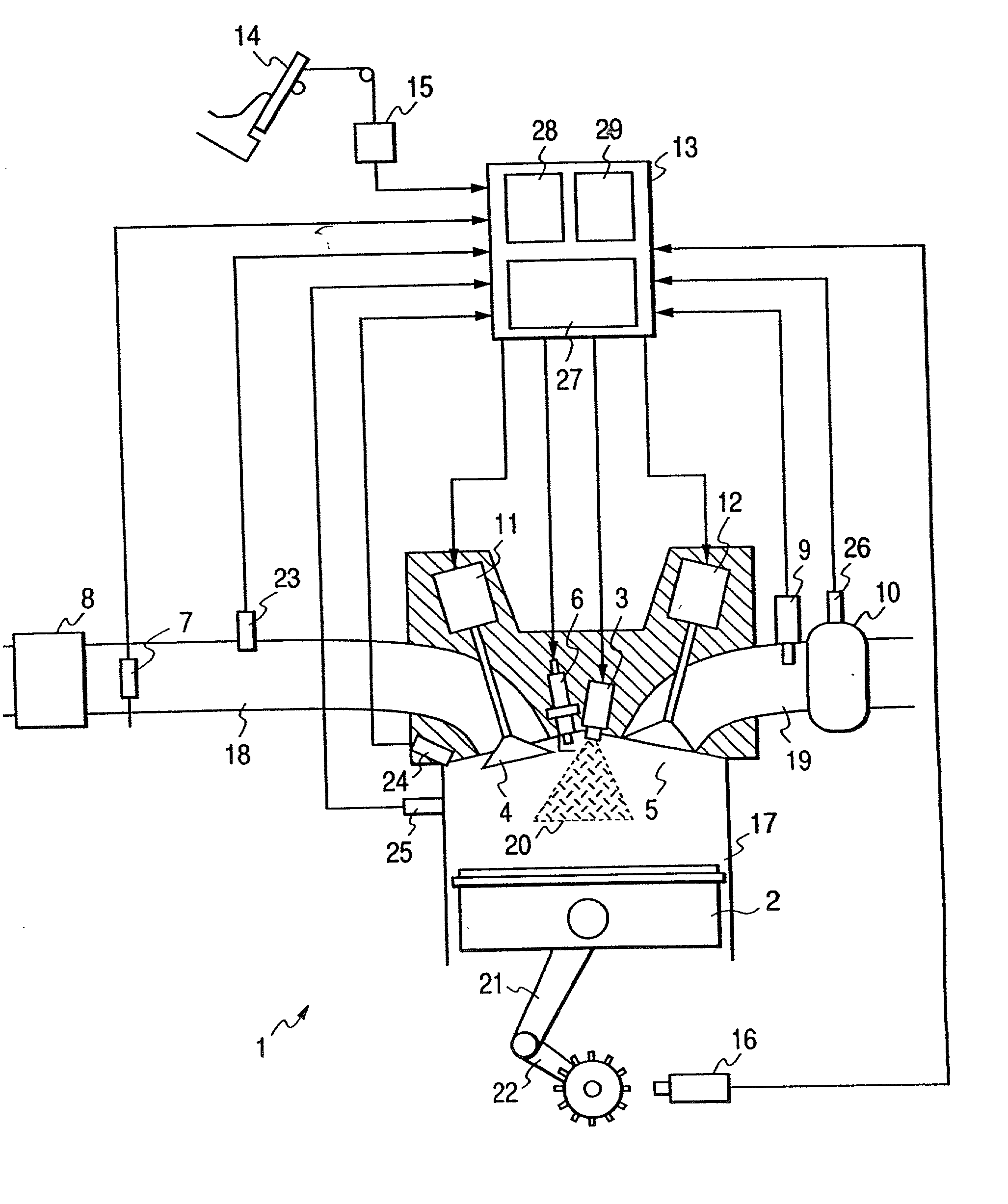 Internal combustion engine control system