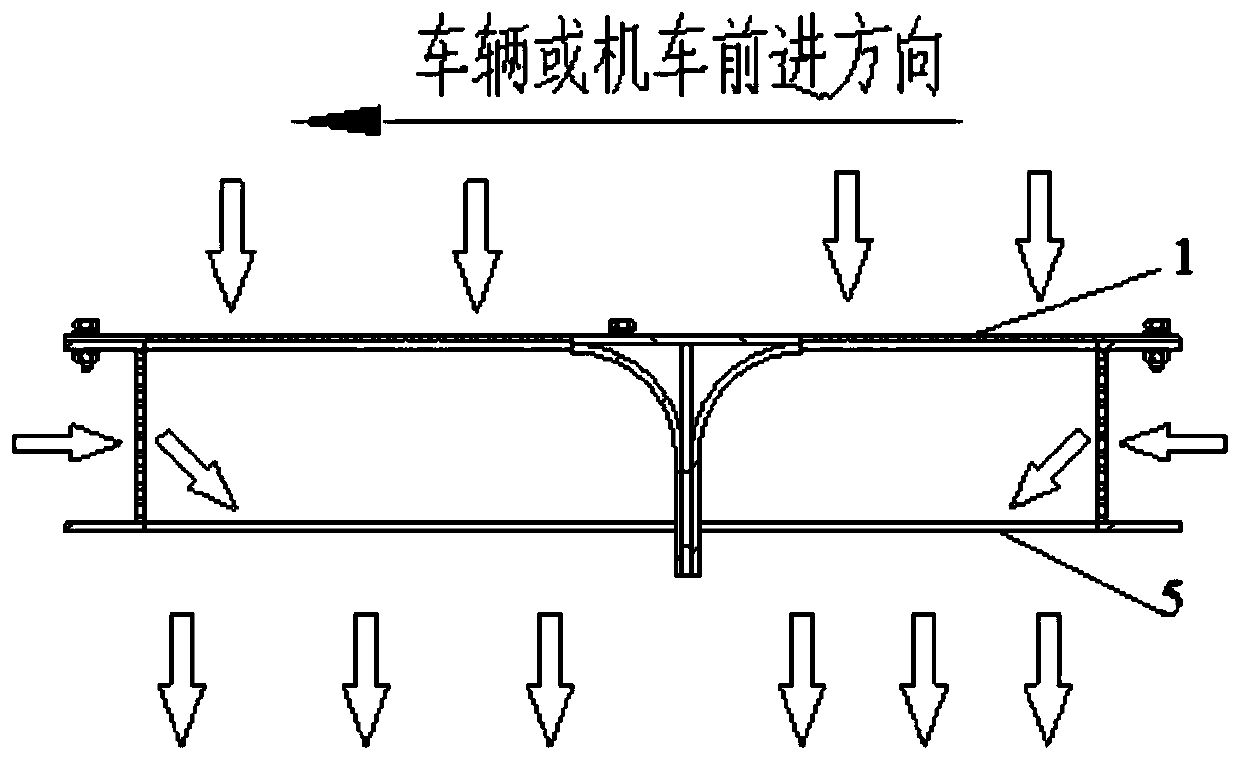 Self-regulating ventilation device and locomotive for high-speed rail transit