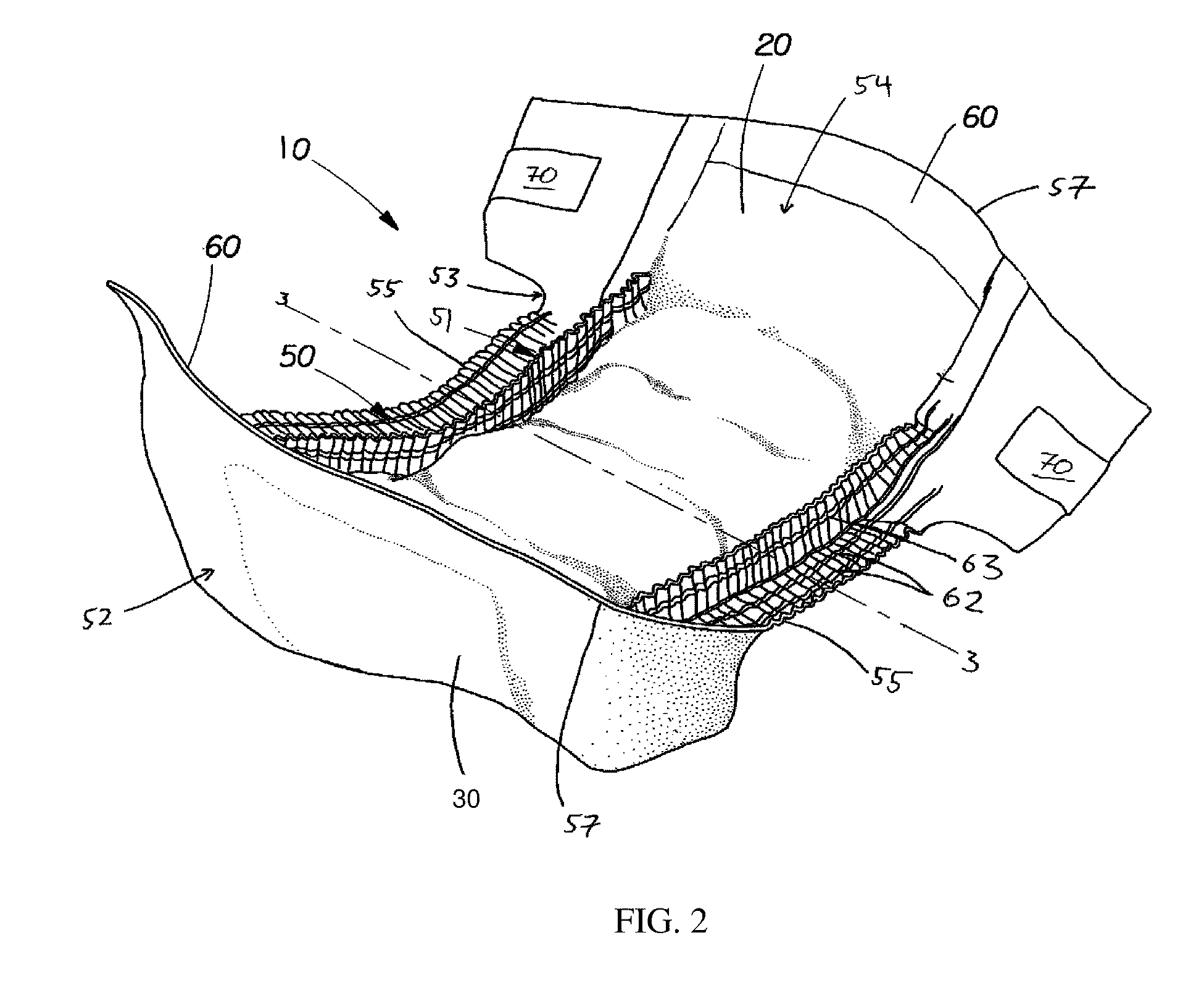 Hydrophobic Surface Coated Material for use in Absorbent Articles