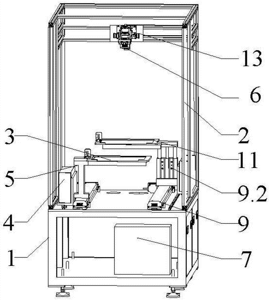 An automatic optical detection mechanism for a liquid crystal module