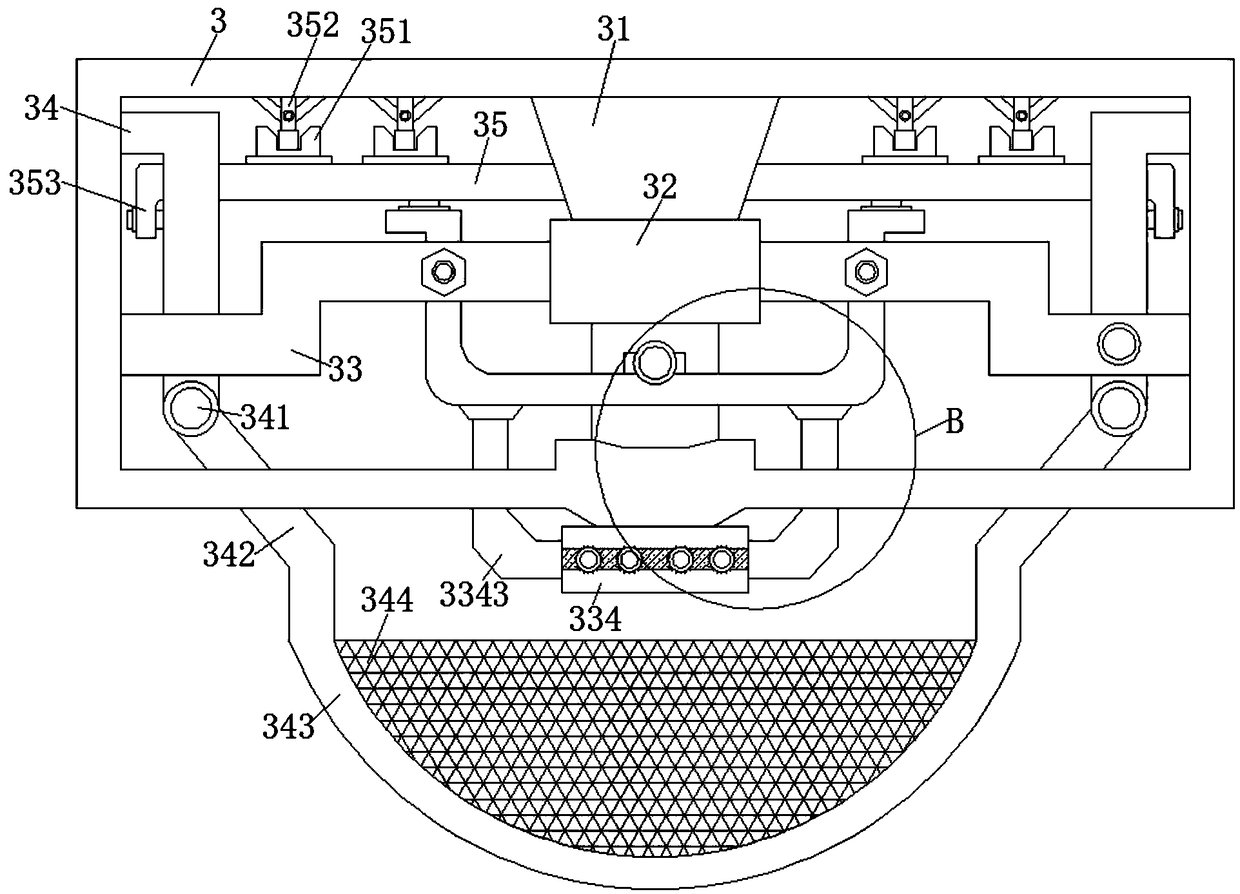 Slip-resistant separation treatment device for loach fishing in river field