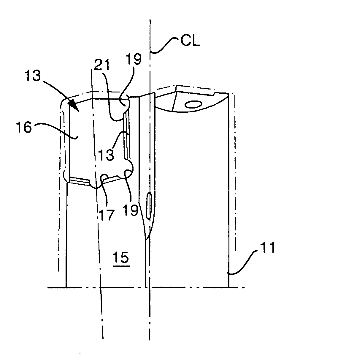 Holder for a cutting tool for metalworking and a method for the production of a holder for a cutting tool