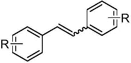 Method for preparing trans-diphenylethylene compound