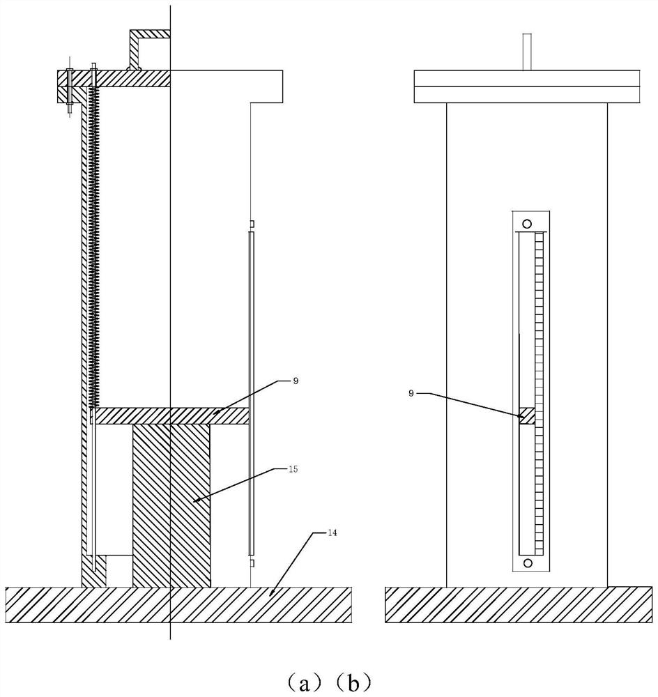 Wind power foundation anchor bolt elongation measuring device and method