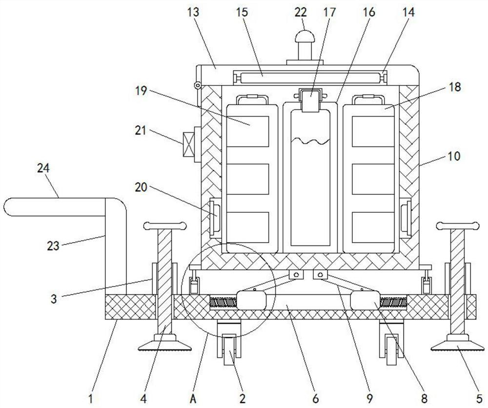 Blood storage device for blood transfusion department