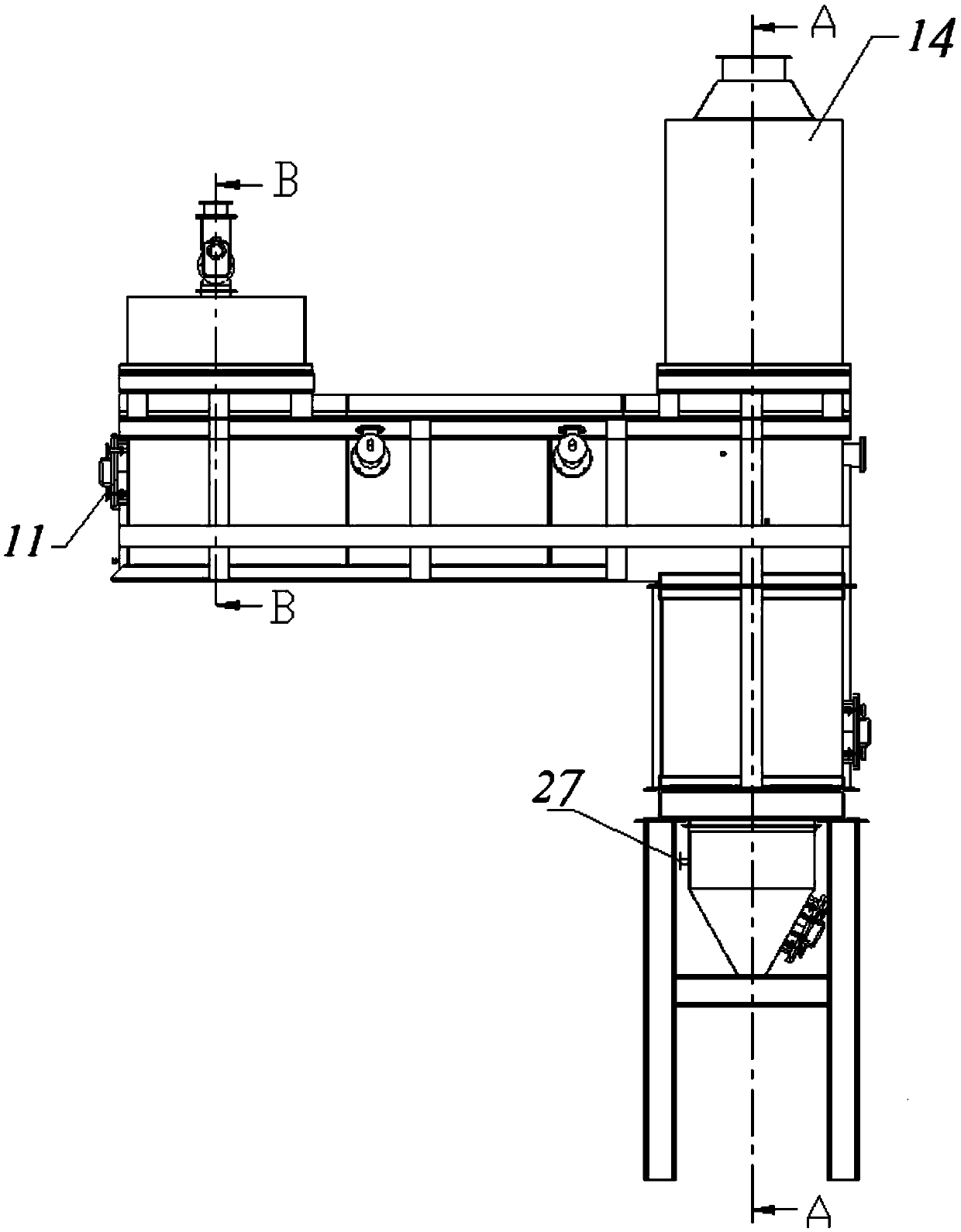 Method for recycling waste foundry sand through compound roasting device