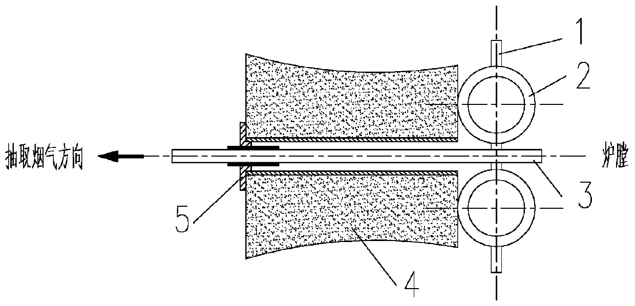 Method for determining high-temperature corrosion of boiler water-cooled wall through adherent gas components