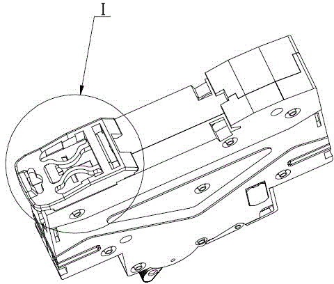 Clamping buckle mechanism of miniature circuit breaker