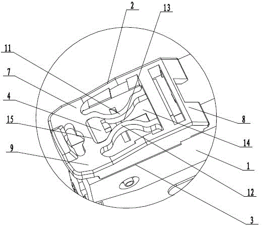 Clamping buckle mechanism of miniature circuit breaker