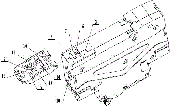 Clamping buckle mechanism of miniature circuit breaker