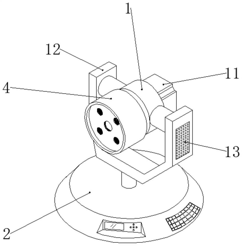 Sound effect controlled stage lighting device