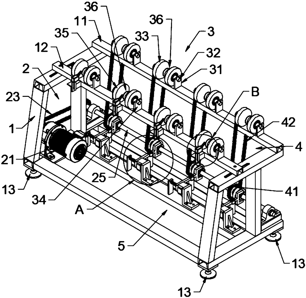 Material returning device for forging and heating of automobile half shafts