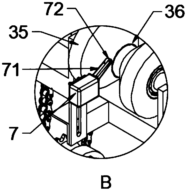 Material returning device for forging and heating of automobile half shafts