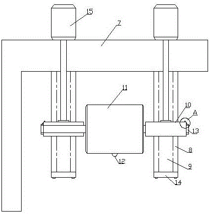 High-efficiency slotting and grinding device for plates