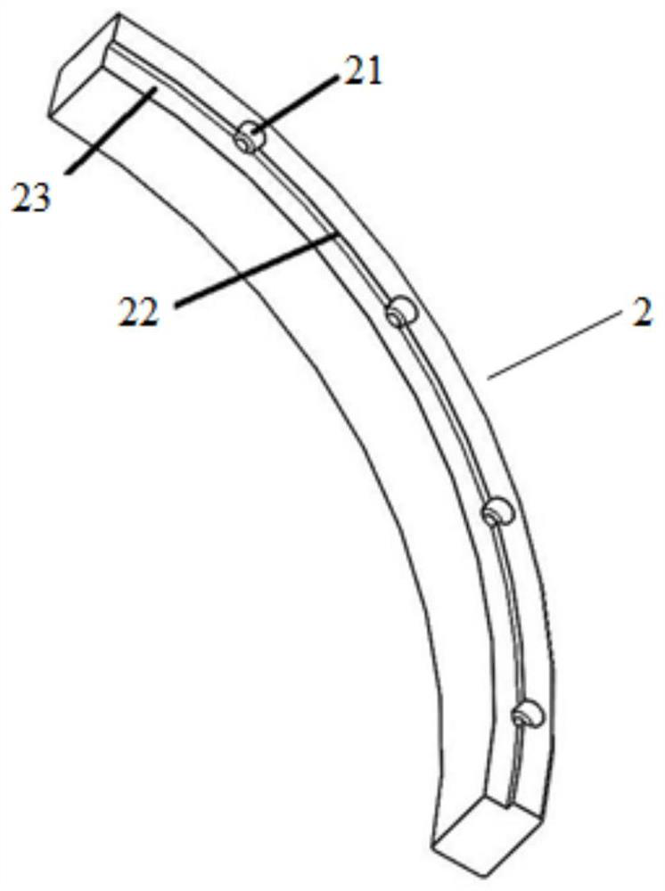 Tool for machining large-size thin-wall disc ring parts