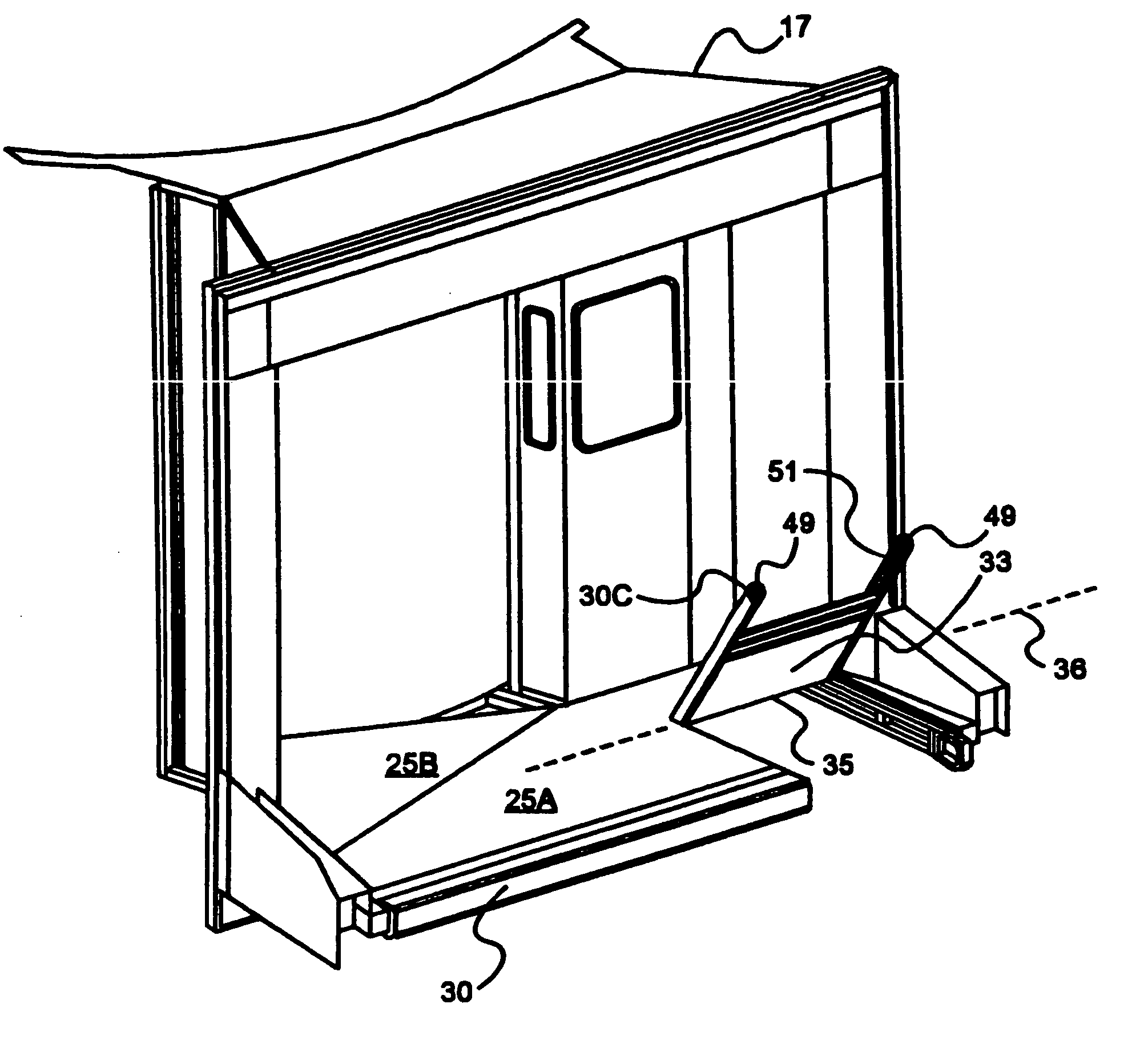 Adaptable cab floor engagement assembly for commuter and conventional jet aircraft