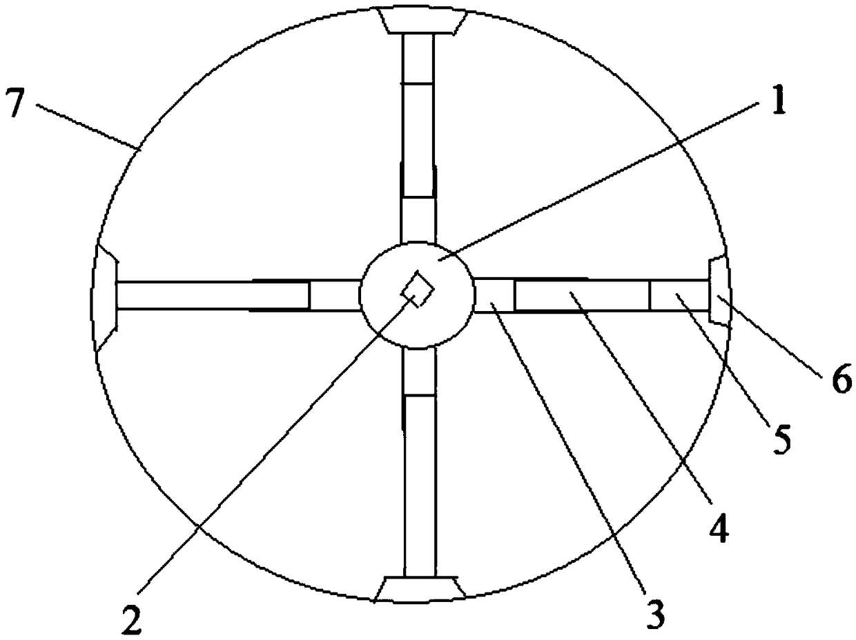 Derusting device for inner walls of metal pipes with different inner diameters