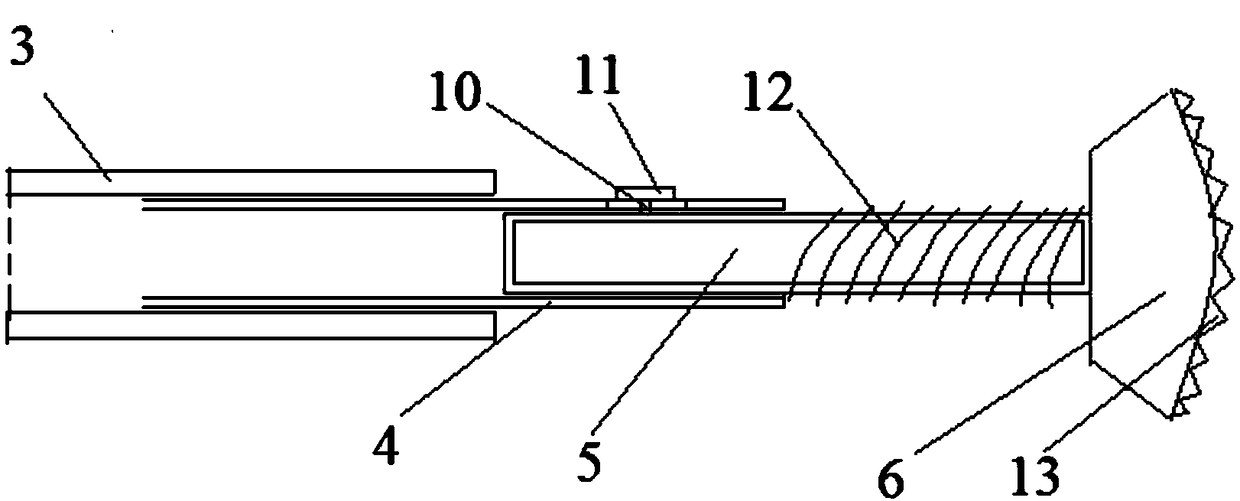 Derusting device for inner walls of metal pipes with different inner diameters