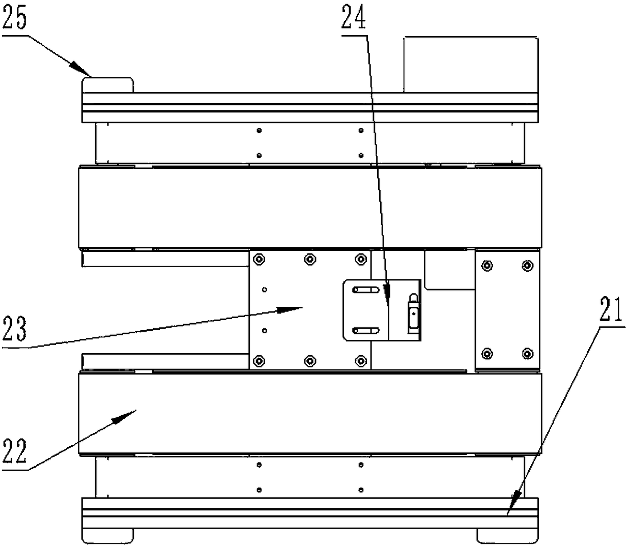 Automatic cross-shaped strapping machine for envelopes and cards