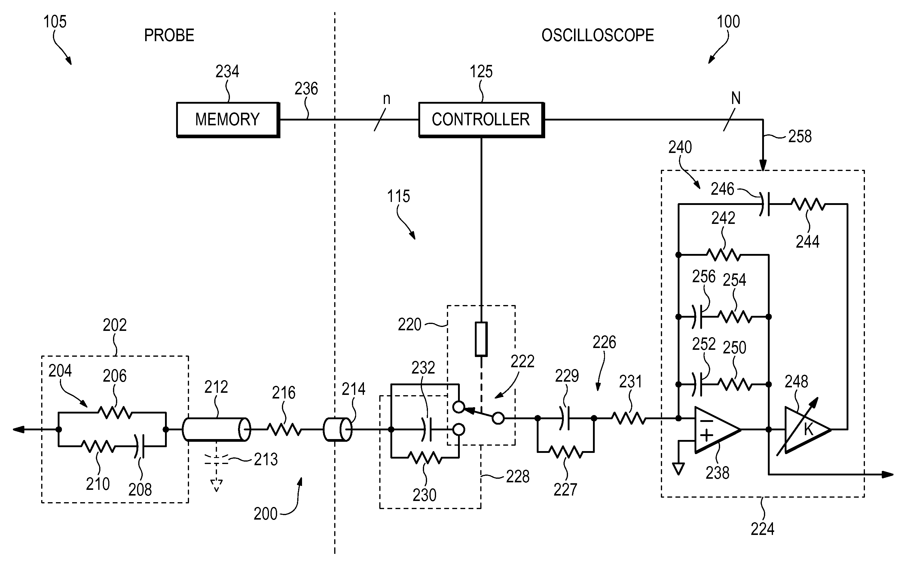 Signal Acquisition System Having Reduced Probe Loading of a Device Under Test