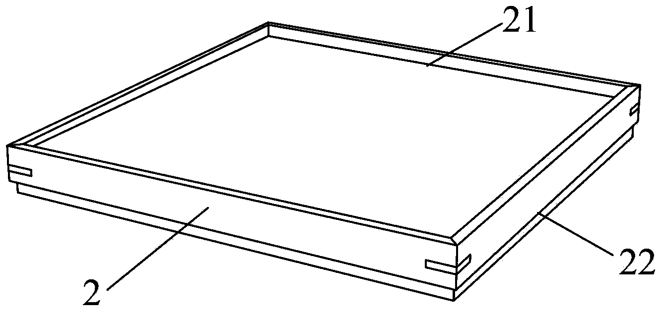 Square storage box