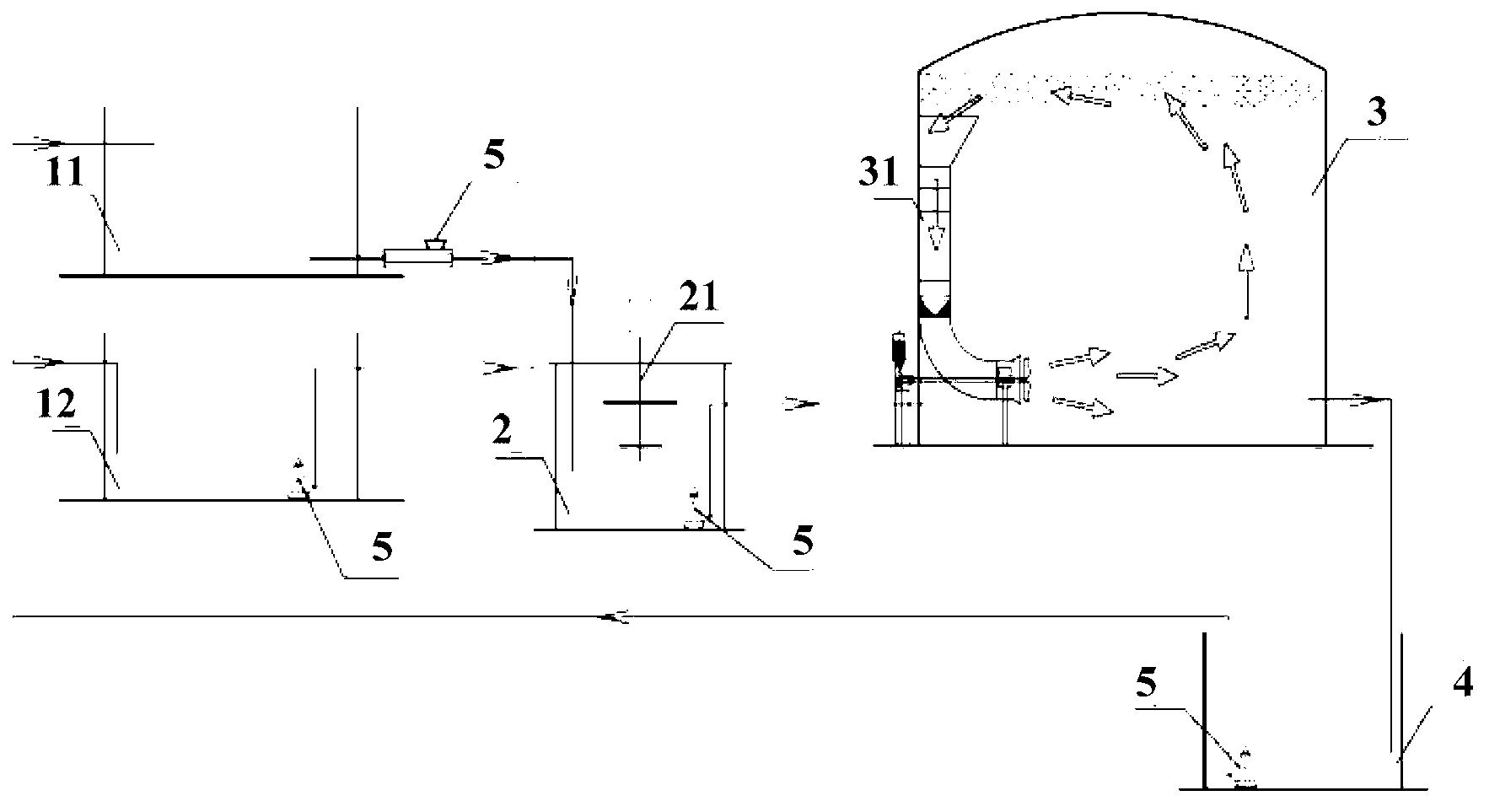 System and method for producing methane through fermenting of mixed raw material