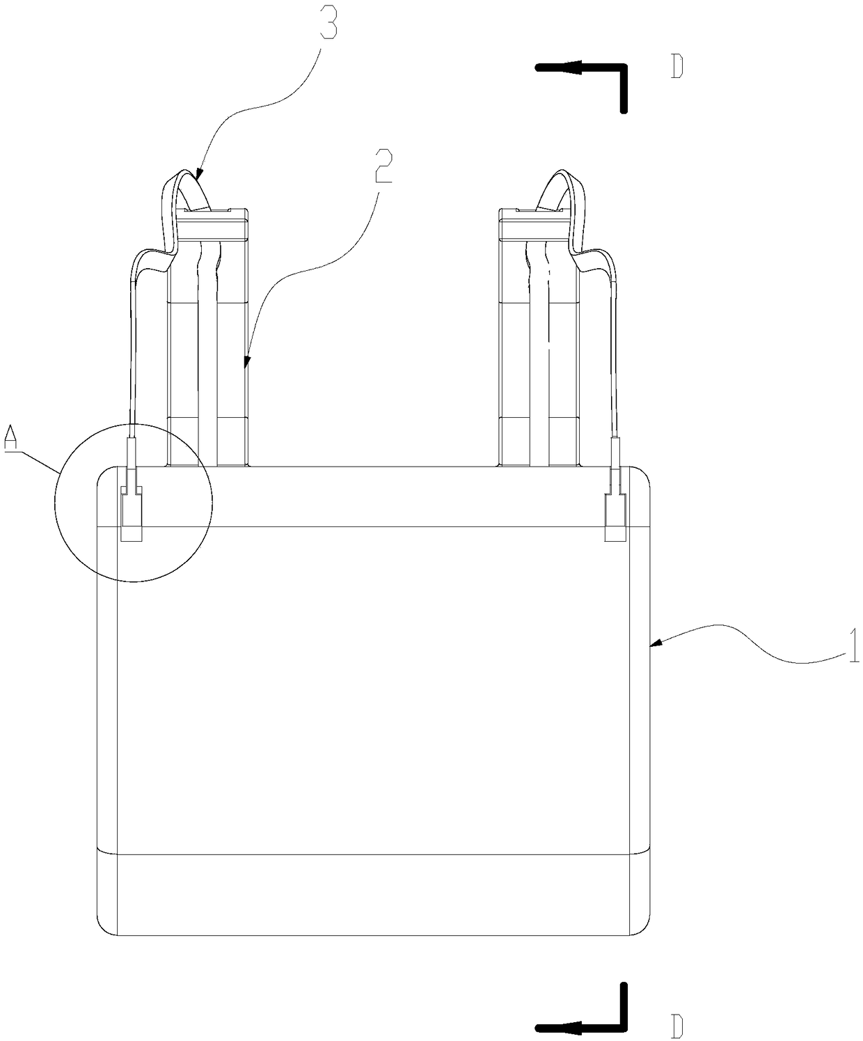 Rapid installation spacing school bag