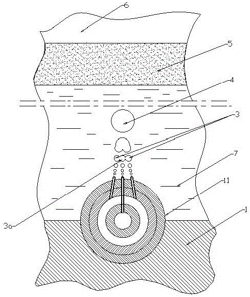 Cleaning fusion method and fusing furnace for glass metal