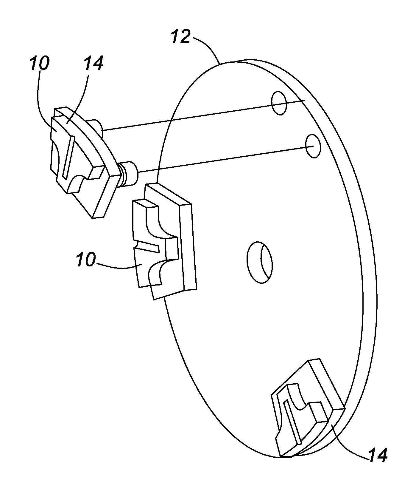 System for mounting an abrasive tool to a drive plate of grinding and polishing machines