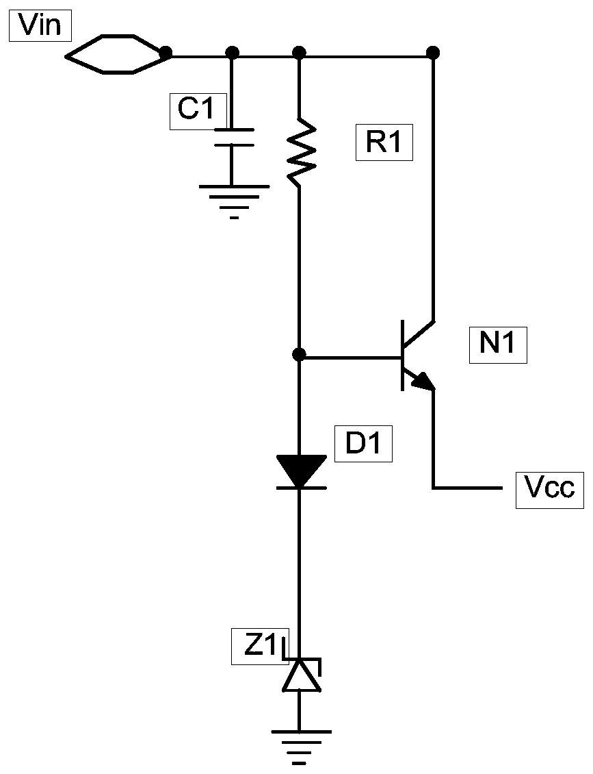 Circuit structure compatible with intermittent power supply and continuous power supply and power supply method thereof