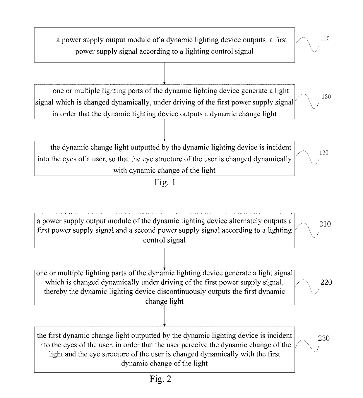 Dynamic Lighting Method and Device