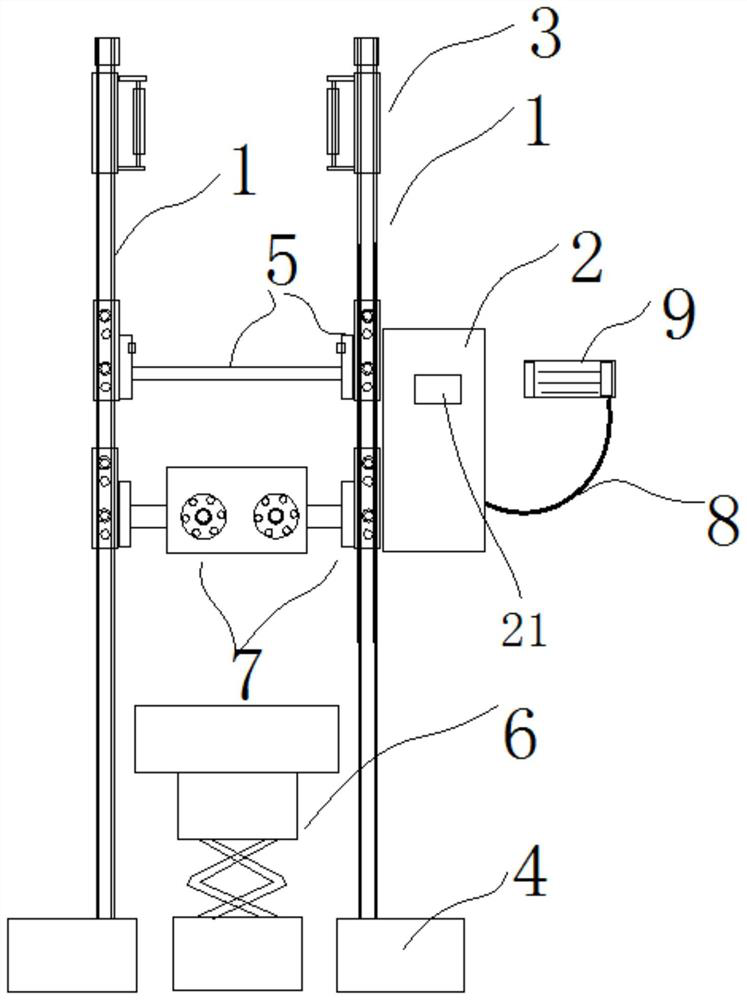 Leg exercising device for medical care