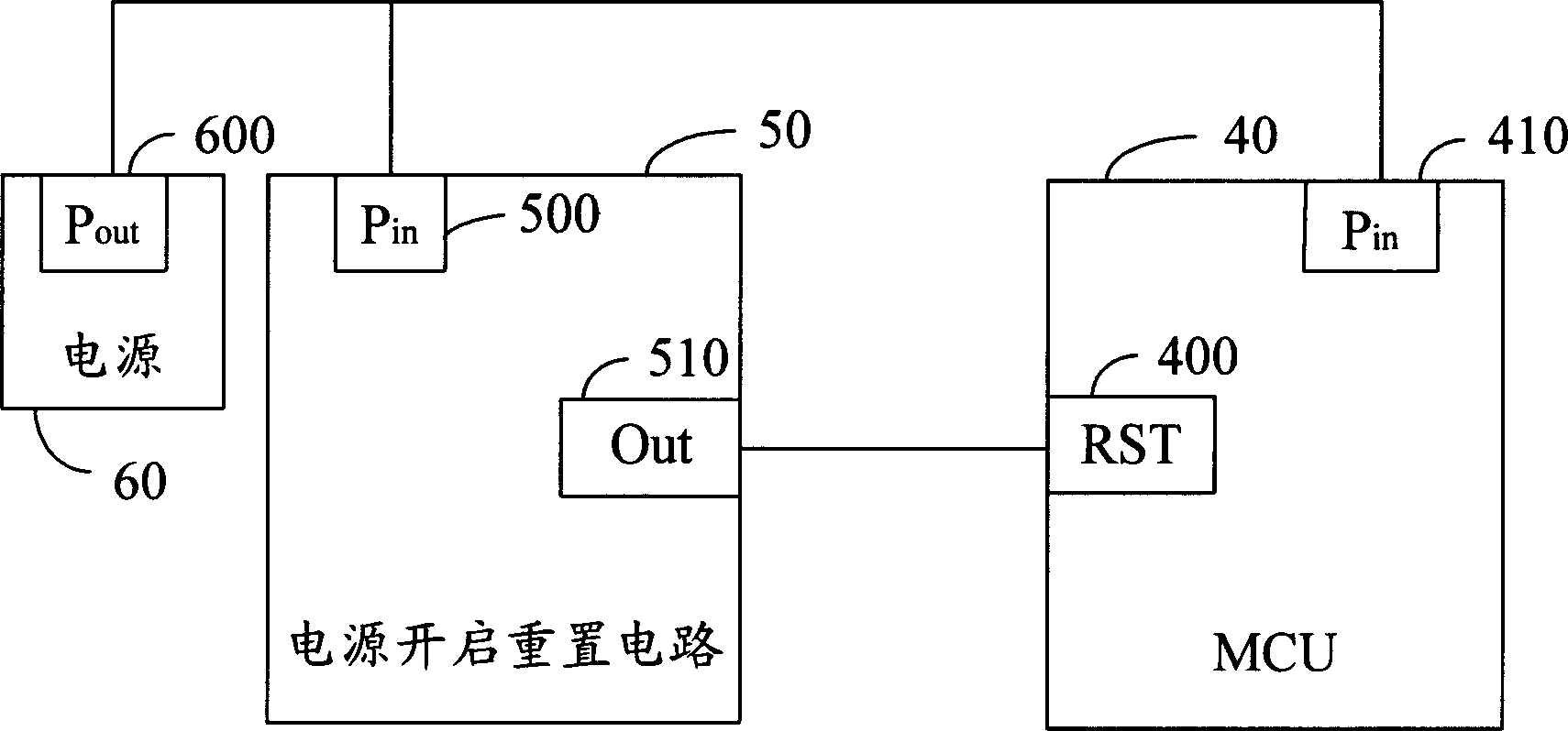 External reset switch and rest circuit