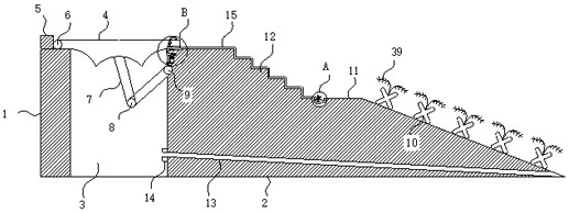 Novel ecological seawall capable of effectively dissipating energy