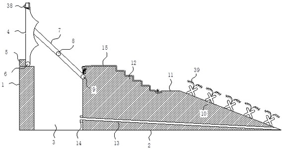 Novel ecological seawall capable of effectively dissipating energy