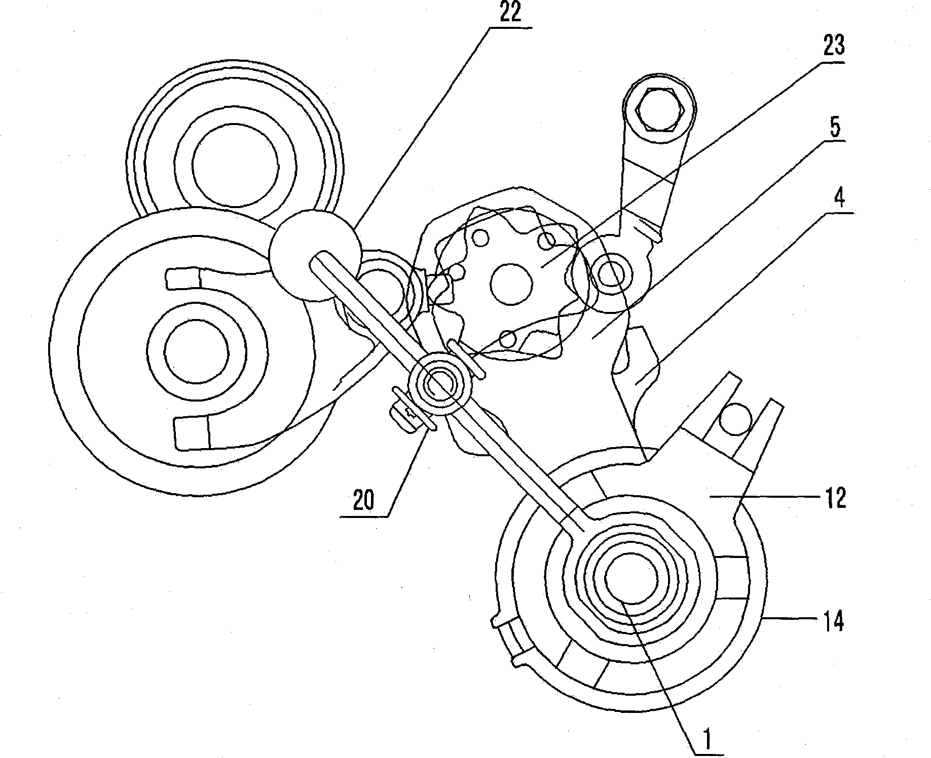 Motorcycle gear shift mechanism
